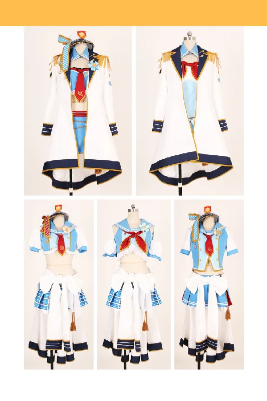 women school uniform cosplay costumesLove Live Navy Sailor Awakening Cosplay Costume