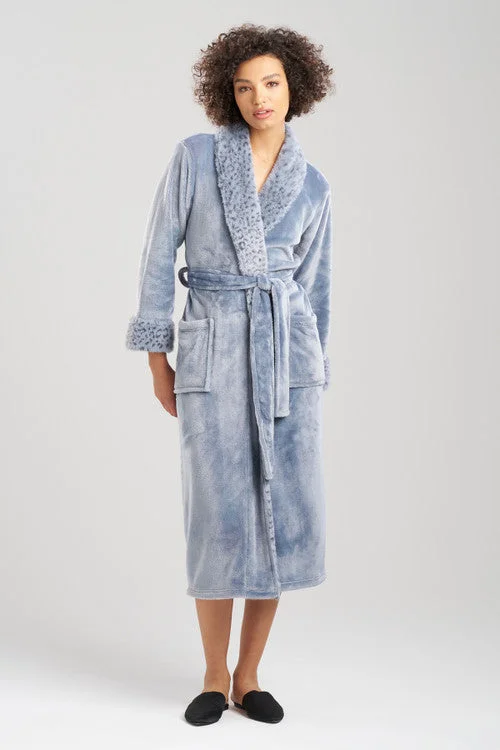 hypoallergenic women robes for sensitive skinPlush Lynx Robe