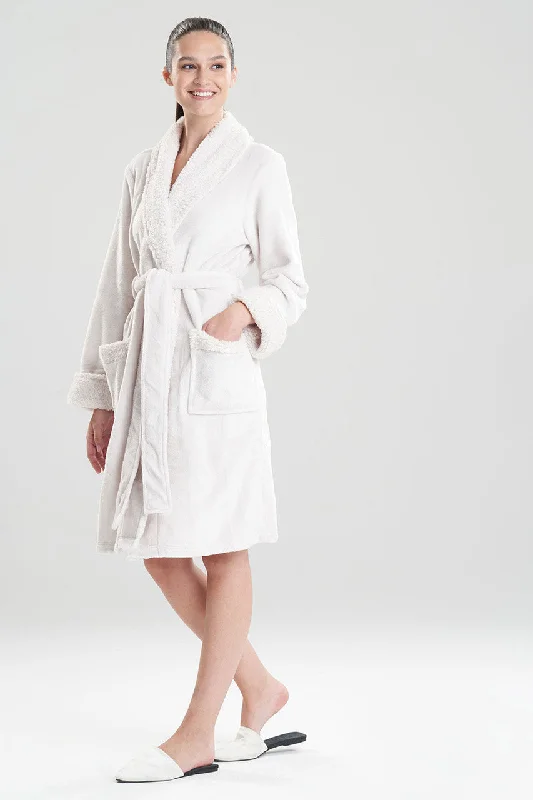 breathable women robes for hot sleepersPlush Sherpa Cozy Robe