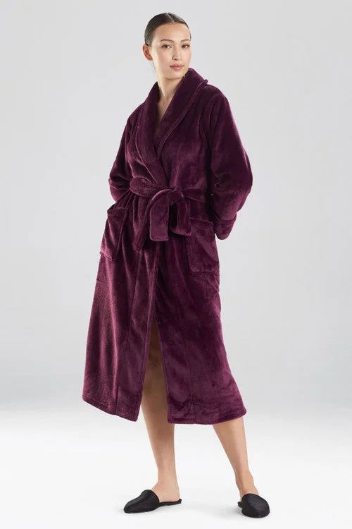 women robes with a reversible design for versatilityCashmere Fleece Cozy Robe