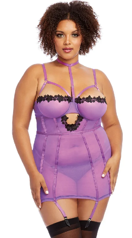 women lounge dress for a relaxing spa dayPlus Size Give Me Some Sugar Chemise Set