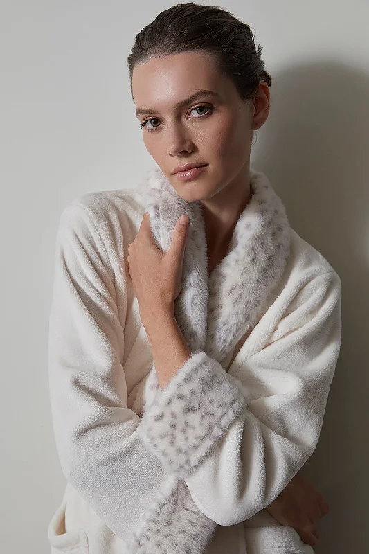 modern - designed women robes for a contemporary lookPlush Lynx Robe