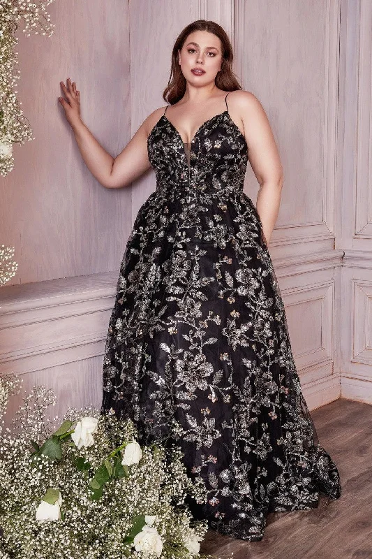 women sexy dresses with asymmetric hemlinesCinderella Divine CB073C Plus Size Long Prom Dress