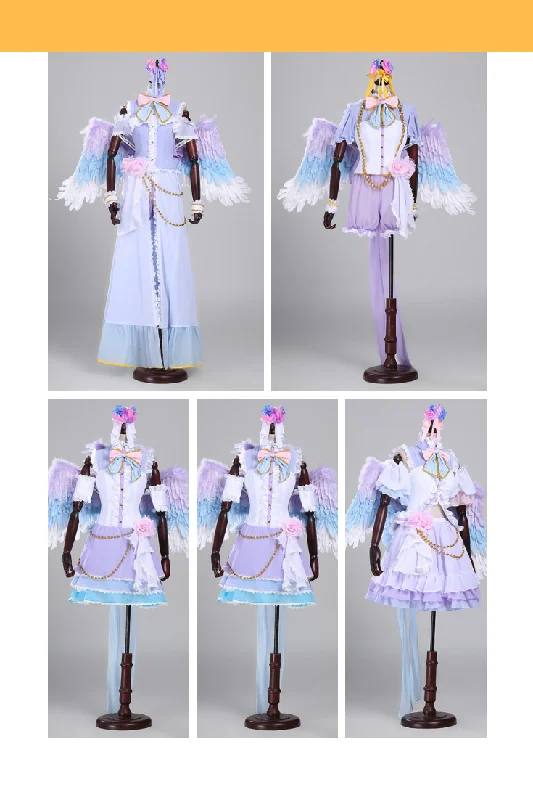 women attack on titan cosplay costumes odm - gearLove Live SR White Valentines Deluxe Cosplay Costume