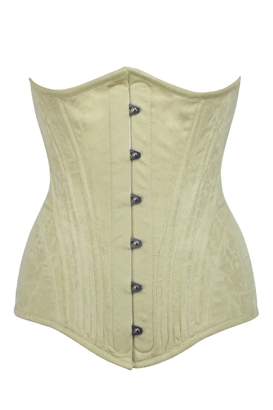 beaded women bustiers and corsetsPastel Brocade Longline Underbust Corset with Hip Panels