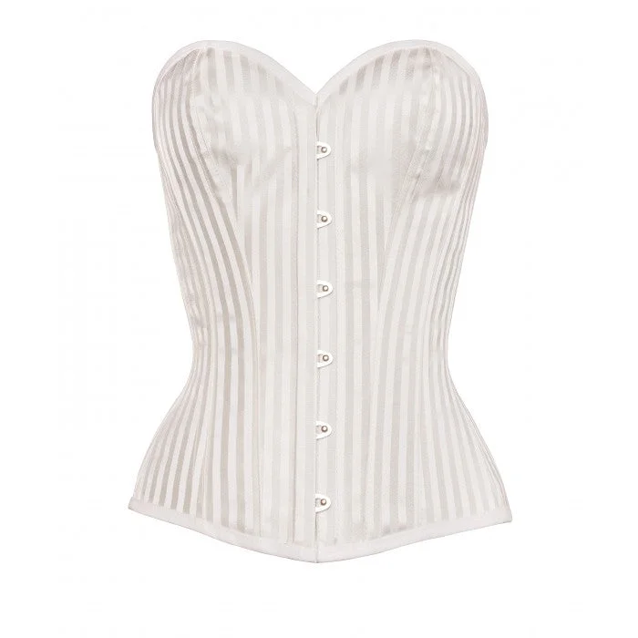 modern women bustiers and corsets trendsMalaki Instant Shape White Striped Corset