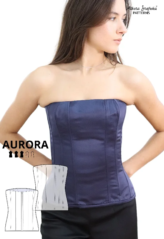 stretchy women bustiers and corsetsAurora Corset  Sewing Pattern