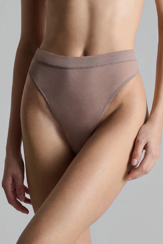 seamless microfiber women thongs for a smooth touchCorps à Corps High Waist Thong Ginger Snap