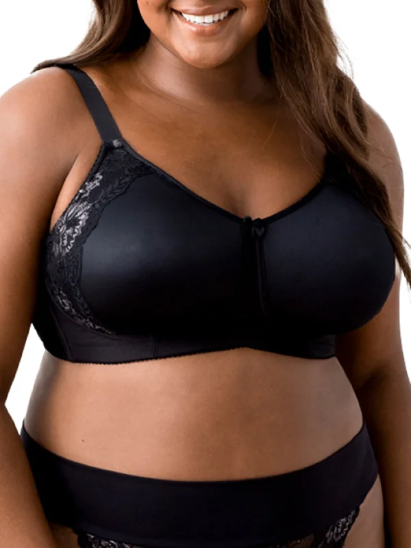 Women's bras with a seamless constructionElila Women's Raya Smooth Lace Spacer Wire-free Bra