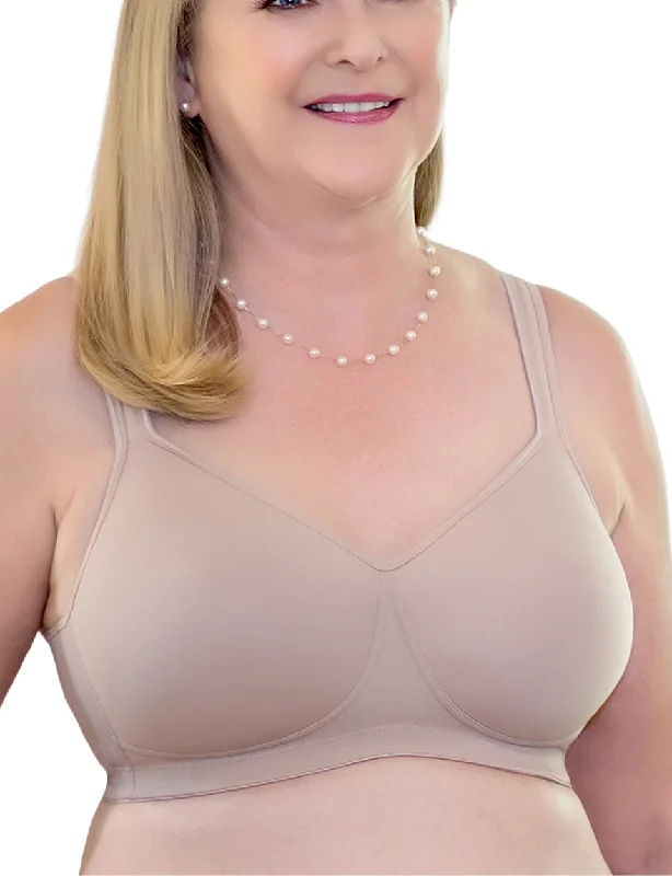 Women's Panache bras for larger bustsAmerican Breast Care 126 Contour T-Shirt Bra, Beige | Mastectomy T-Shirt Bra | Beige Mastectomy Tshirt Bras