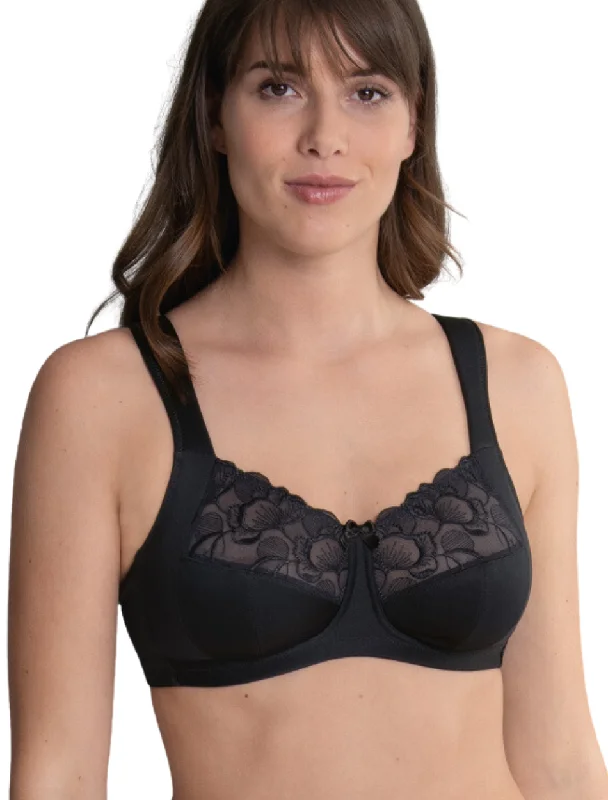 Women's full - cup bras for maximum coverageAnita Lucia Bra | Anita Wireless Post Operative bra | Anita Lucia Mastectomy Bra Black