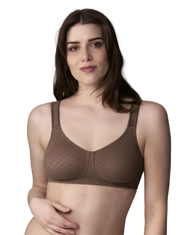 Women's bras featuring a microfiber materialAnita Lisa Wire-Free Mastectomy Bra, Truffle | Truffle Brown Mastectomy Bras | Anita Lisa in Truffle