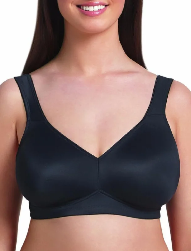 Women's multicolored bras for a fun styleAnita Rosa Faia Twin Seamless Comfort Soft Cup Bra, Black | Molded Soft Cup Bra | Black Wireless Molded Bra