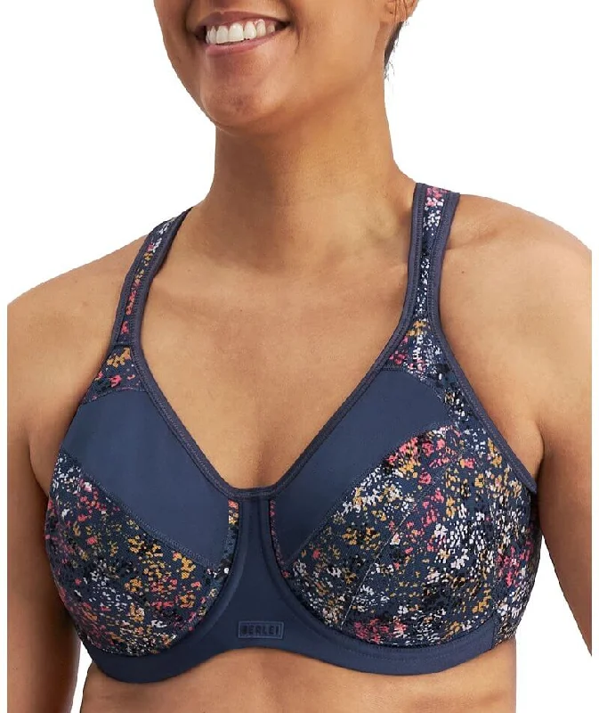 Women's bras with a satin finishBerlei Full Support Sport Underwire Bra - Wild Flower