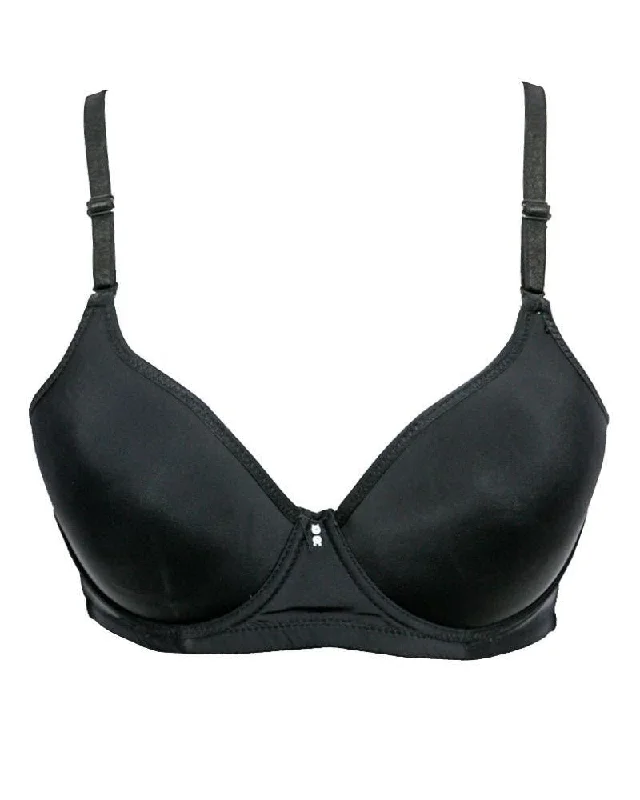 Women's bras with a lace overlayDaifuren 2011 Black Bridal Fashionable Bra - Single Padded,Under Wired Bra