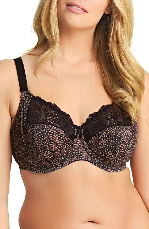 Women's animal - print brasElomi Morgan Underwire Full Cup Banded Bra, Ebony | Black Elomi Morgan Bra