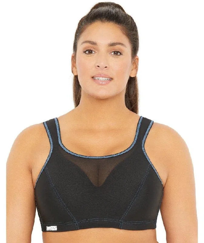 Women's bras with a slimming effectGlamorise High Support WonderWire Sports Bra - Black