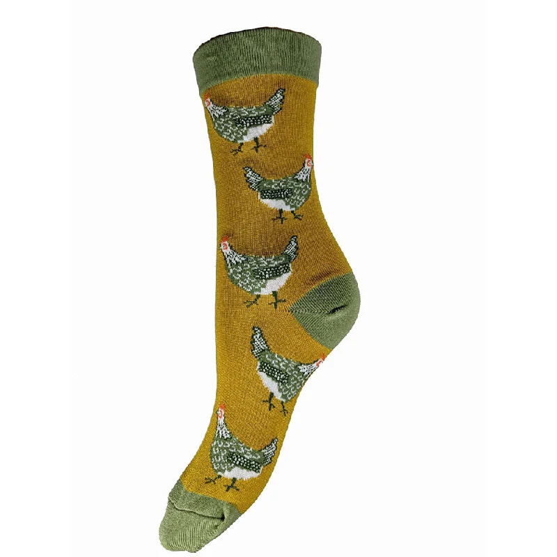 Women's adjustable - fit socks for a customized feelChicken Bamboo Socks