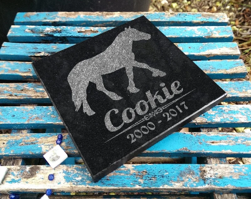 Bamboo - fiber stockings for eco - friendlinessHorse Silhouette Custom | Memorial Plaque