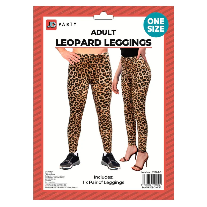 women tights for a casual day with a skirtAnimal Print Leggings, Leopard