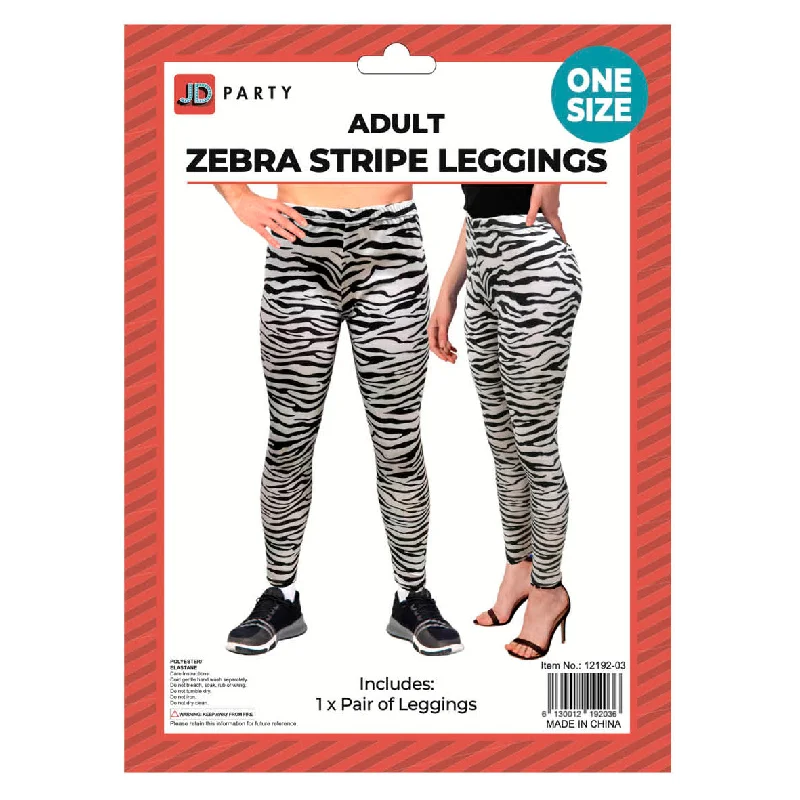 women tights for a cosplay costume to complete the outfitZebra Animal Print Leggings