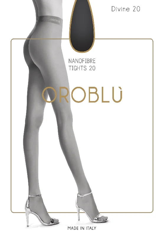 women tights with a geometric print for a modern touchOROBLU TIGHTS DIVINE 20