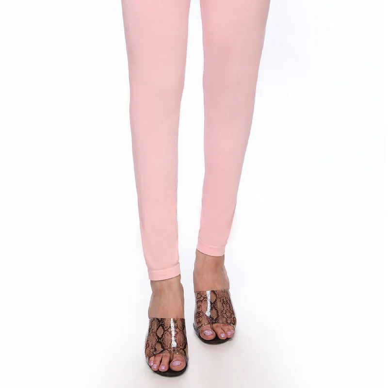 organic cotton women tights for an eco - friendly choicePeach Color Plain Jersey Tights PN2060